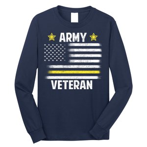 Army Veteran Flag Long Sleeve Shirt