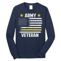 Army Veteran Flag Long Sleeve Shirt