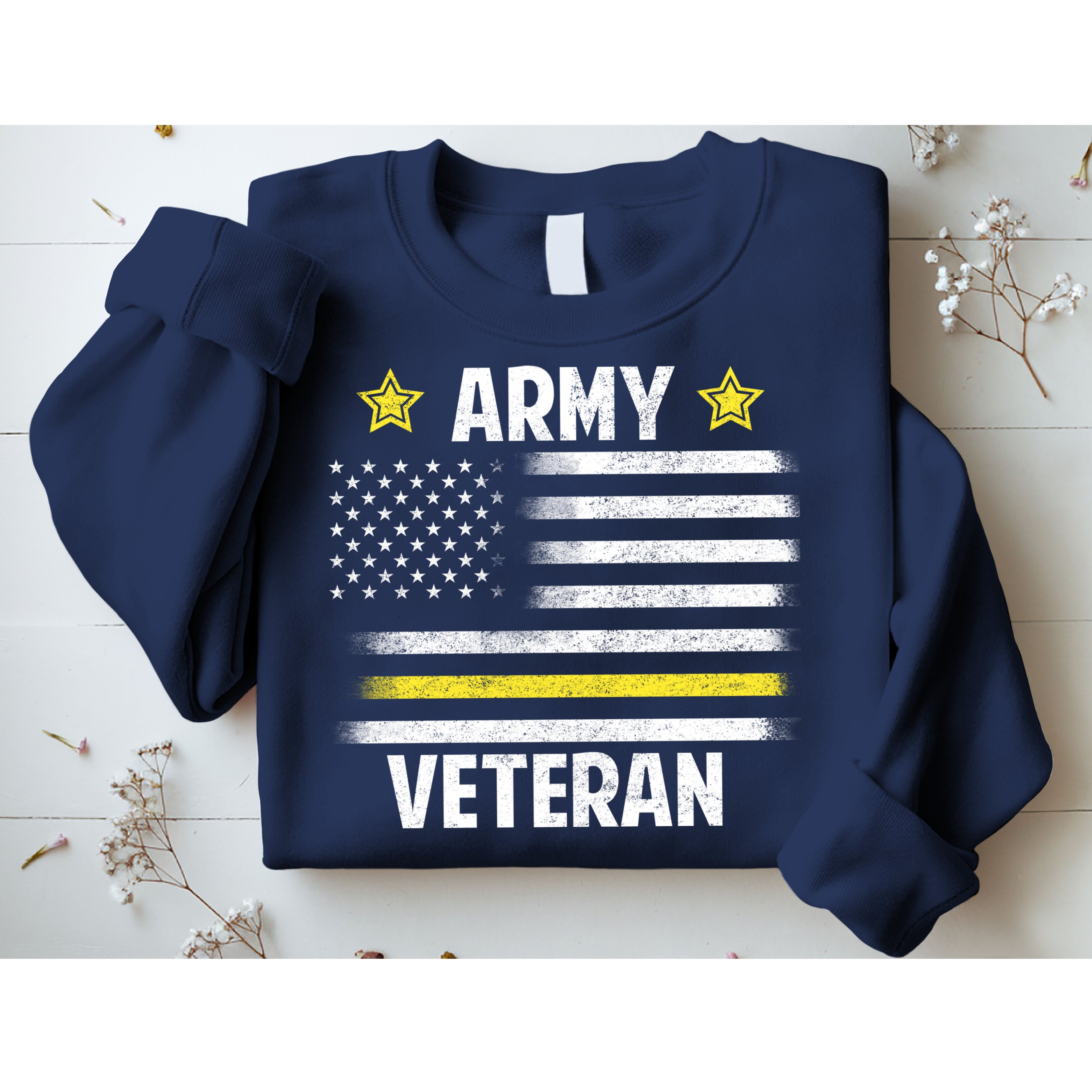 Army Veteran Flag Sweatshirt
