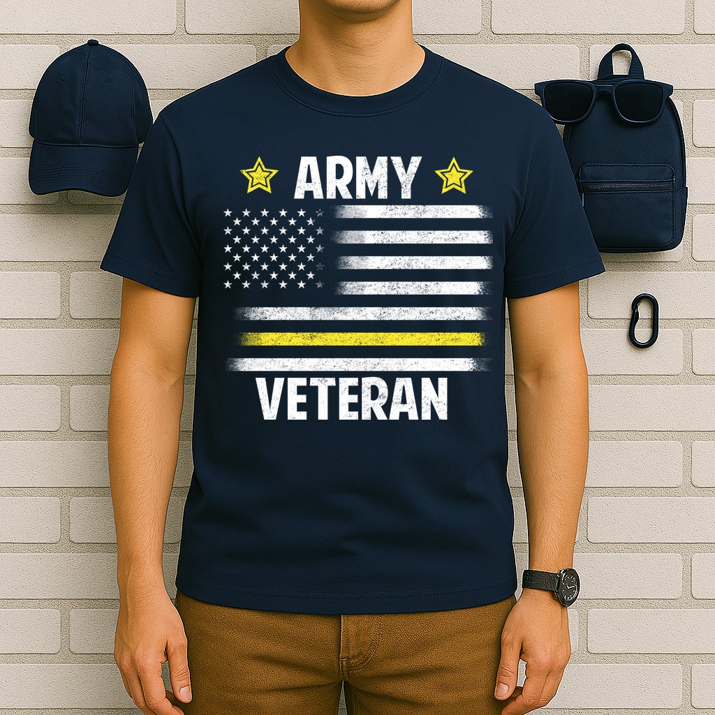 Army Veteran Flag T-Shirt