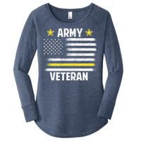 Army Veteran Flag Women's Perfect Tri Tunic Long Sleeve Shirt