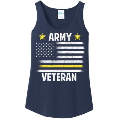 Army Veteran Flag Ladies Essential Tank