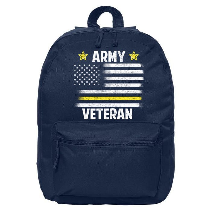 Army Veteran Flag 16 in Basic Backpack