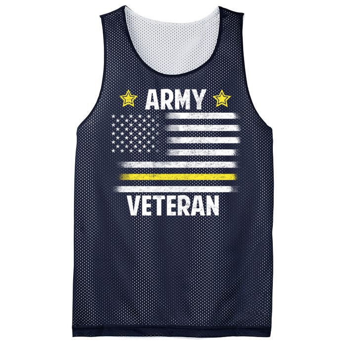 Army Veteran Flag Mesh Reversible Basketball Jersey Tank