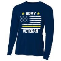 Army Veteran Flag Cooling Performance Long Sleeve Crew