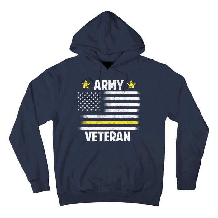 Army Veteran Flag Tall Hoodie