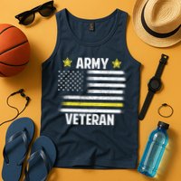 Army Veteran Flag Tank Top