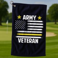 Army Veteran Flag Golf Towel