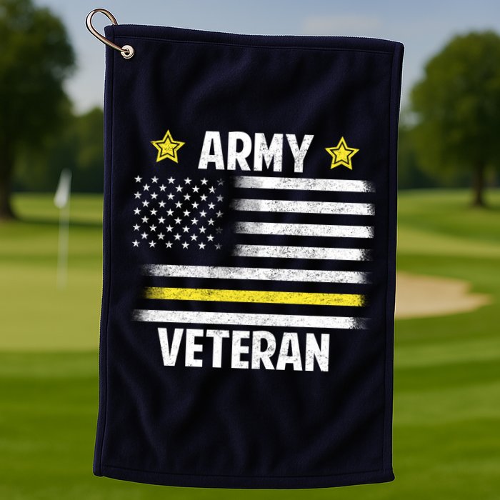 Army Veteran Flag Golf Towel