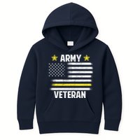 Army Veteran Flag Kids Hoodie