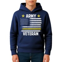 Army Veteran Flag Kids Hoodie