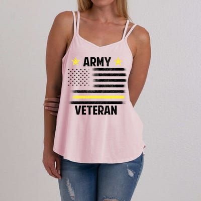 Army Veteran Flag Women's Strappy Tank