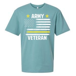 Army Veteran Flag Sueded Cloud Jersey T-Shirt