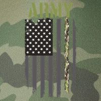 Army Veteran Thin Camo Line Flag Legacy Tie Dye Trucker Hat