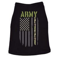 Army Veteran Thin Camo Line Flag Doggie Tank