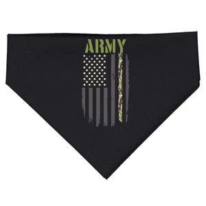 Army Veteran Thin Camo Line Flag USA-Made Doggie Bandana