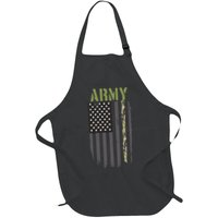 Army Veteran Thin Camo Line Flag Apron