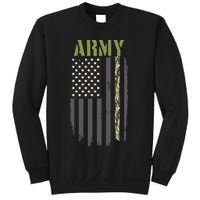 Army Veteran Thin Camo Line Flag Sweatshirt