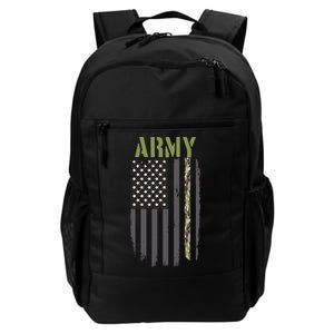 Army Veteran Thin Camo Line Flag Daily Commute Backpack