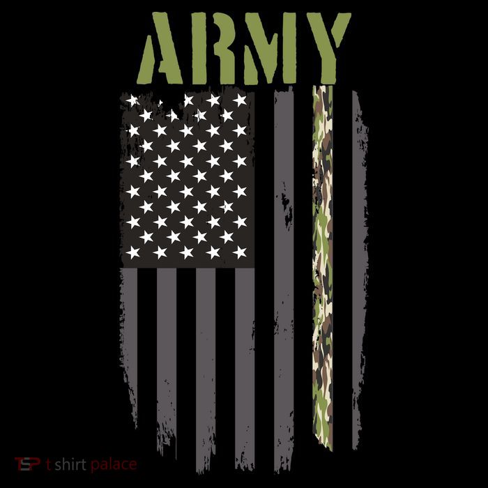 Army Veteran Thin Camo Line Flag Button