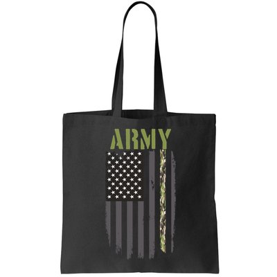 Army Veteran Thin Camo Line Flag Bag