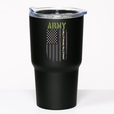 Army Veteran Thin Camo Line Flag Tumbler