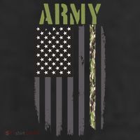 Army Veteran Thin Camo Line Flag 25L Jumbo Tote