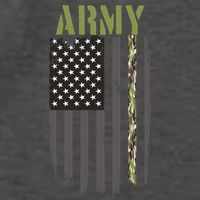 Army Veteran Thin Camo Line Flag Vector Backpack