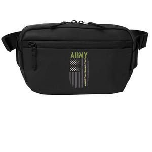 Army Veteran Thin Camo Line Flag Crossbody Pack