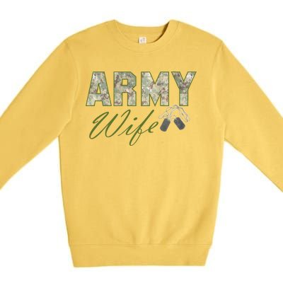 Army Wife Premium Crewneck Sweatshirt