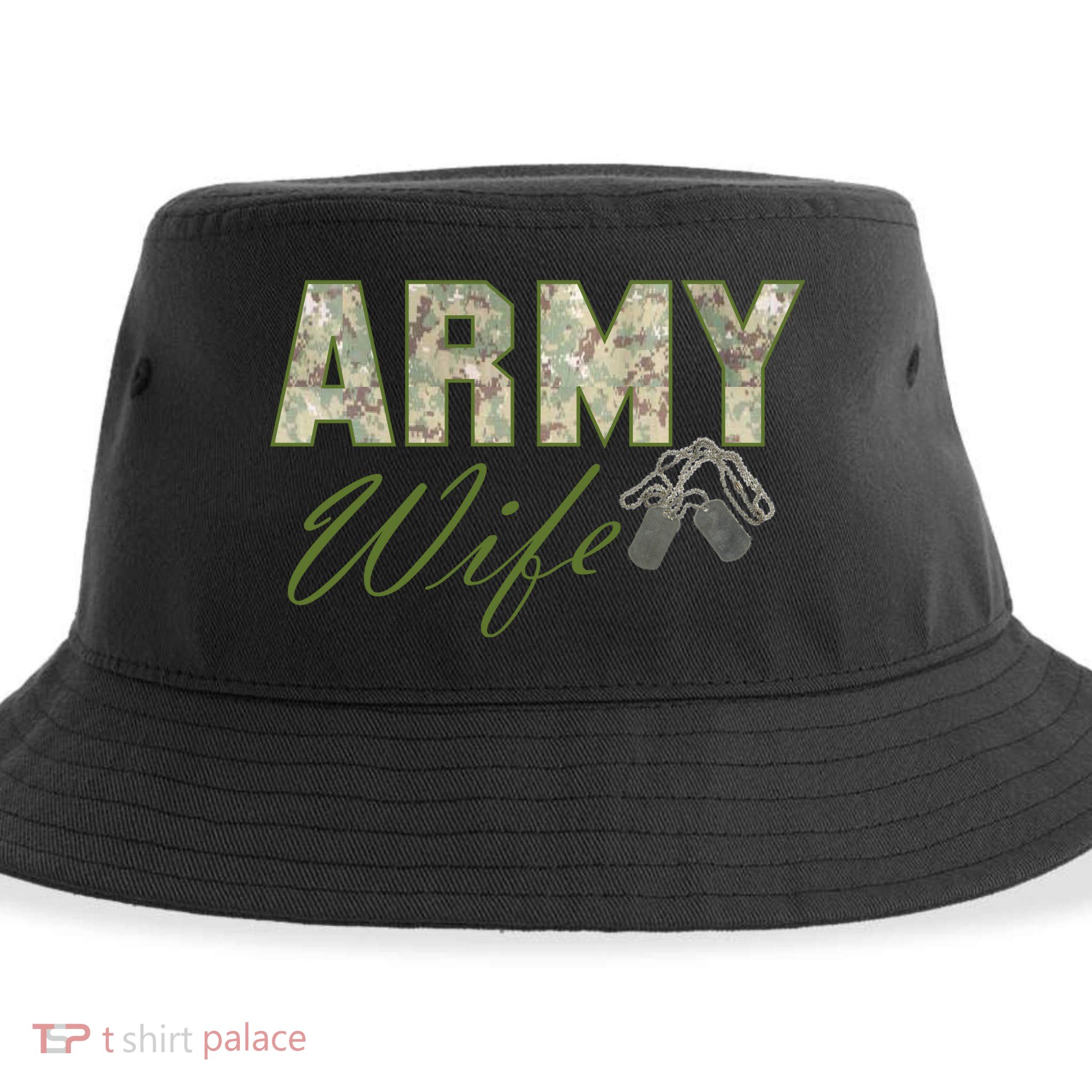 Army Wife Sustainable Bucket Hat