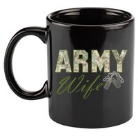 Army Wife 11oz C Handle Ceramic Mug