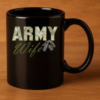 Army Wife 11oz C Handle Ceramic Mug