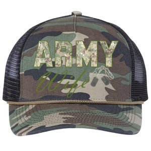 Army Wife Retro Rope Trucker Hat Cap