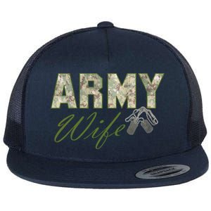 Army Wife Flat Bill Trucker Hat