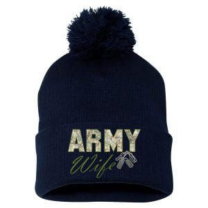 Army Wife Pom Pom 12in Knit Beanie