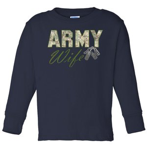 Army Wife Toddler Long Sleeve Shirt