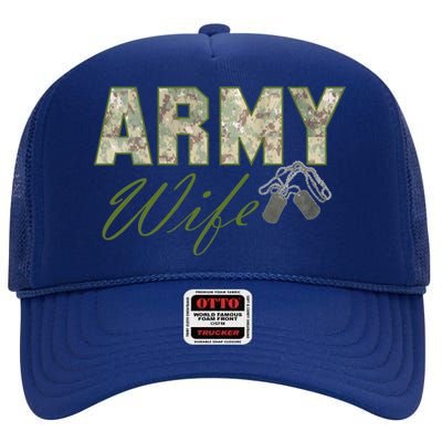 Army Wife High Crown Mesh Back Trucker Hat