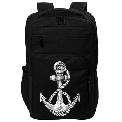 Anchor Rope Nautical Sailing Sail Sea Impact Tech Backpack