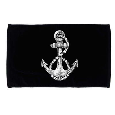 Anchor Rope Nautical Sailing Sail Sea Microfiber Hand Towel