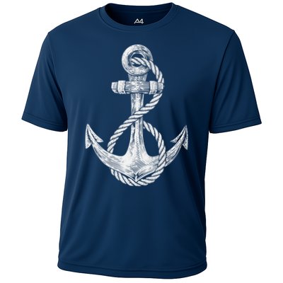 Anchor Rope Nautical Sailing Sail Sea Performance Shirt