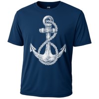 Anchor Rope Nautical Sailing Sail Sea Cooling Performance Crew T-Shirt