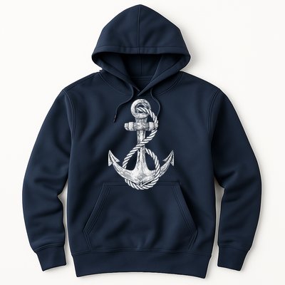 Anchor Rope Nautical Sailing Sail Sea Hoodie