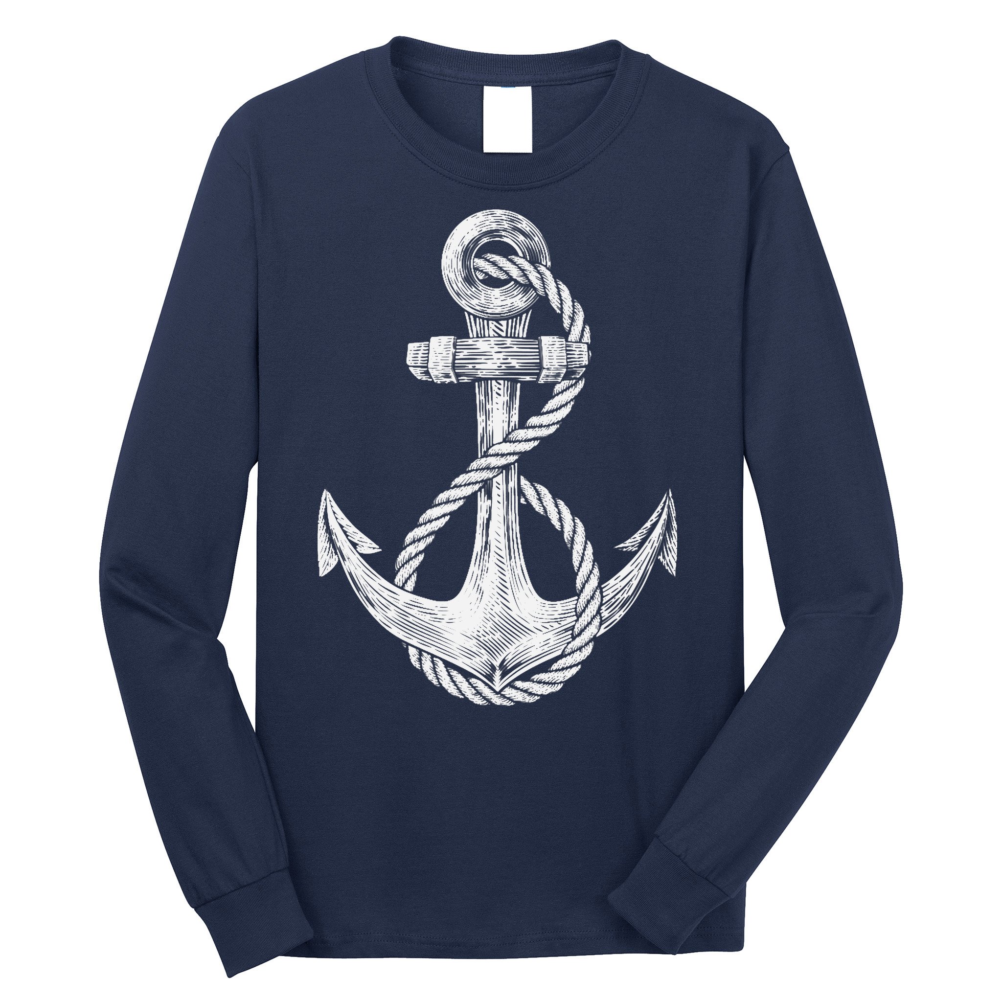 Anchor Rope Nautical Sailing Sail Sea Long Sleeve Shirt