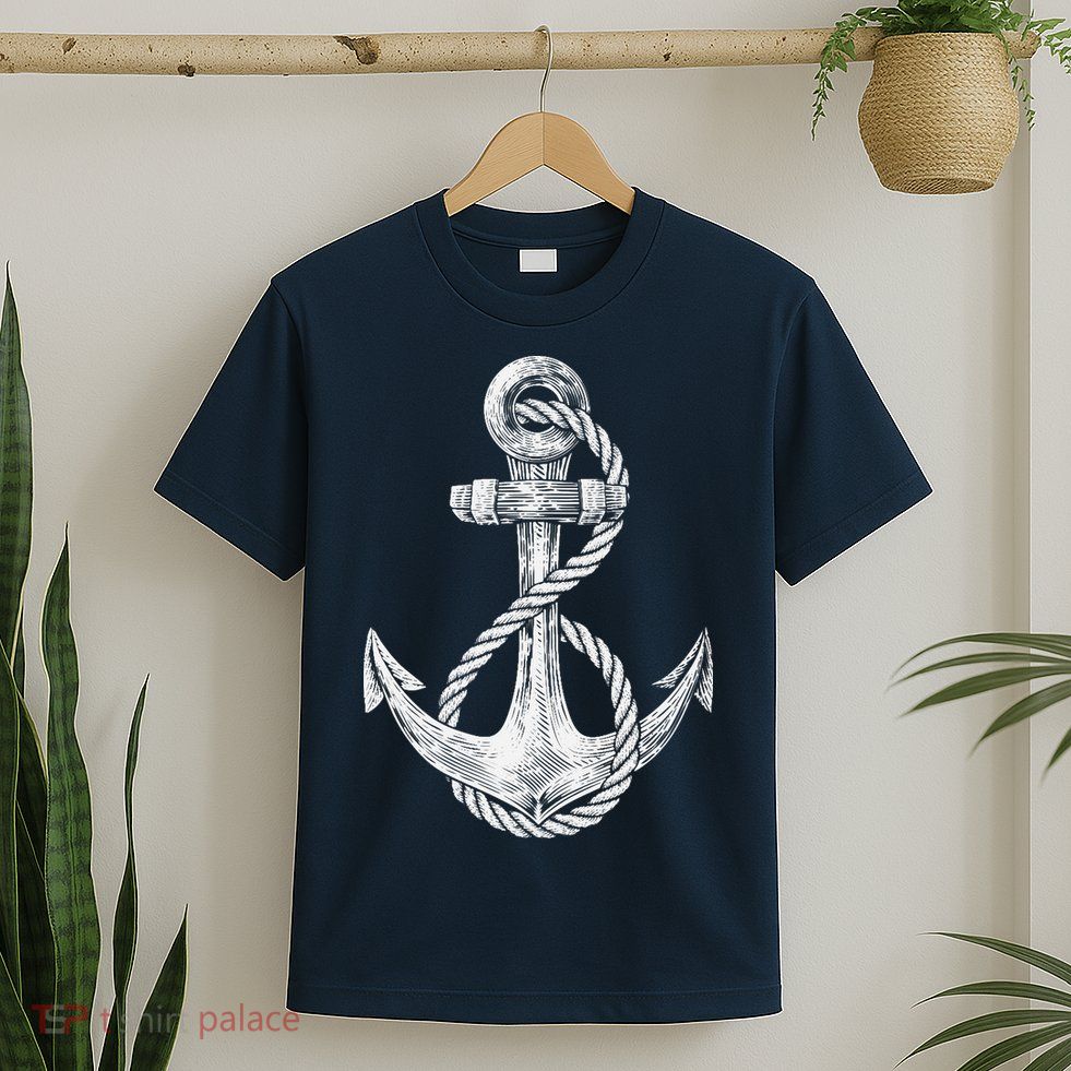 Anchor Rope Nautical Sailing Sail Sea T-Shirt