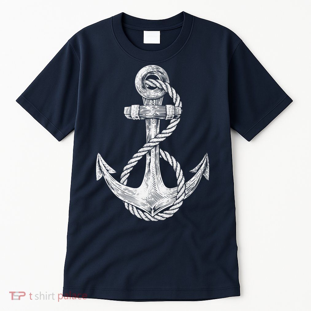 Anchor Rope Nautical Sailing Sail Sea Tall T-Shirt
