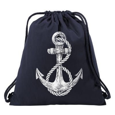 Anchor Rope Nautical Sailing Sail Sea Drawstring Bag