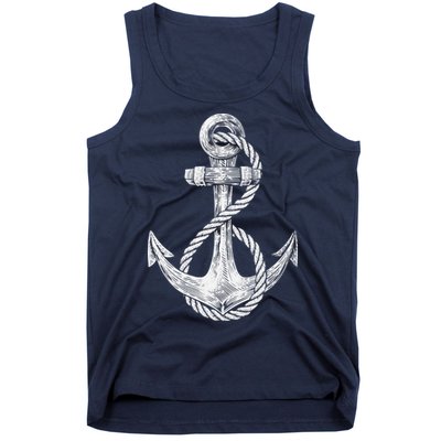 Anchor Rope Nautical Sailing Sail Sea Tank Top