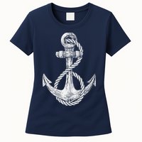 Anchor Rope Nautical Sailing Sail Sea Womens T-Shirt