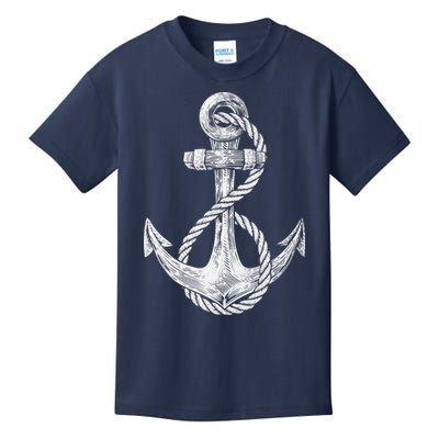 Anchor Rope Nautical Sailing Sail Sea Kids T-Shirt